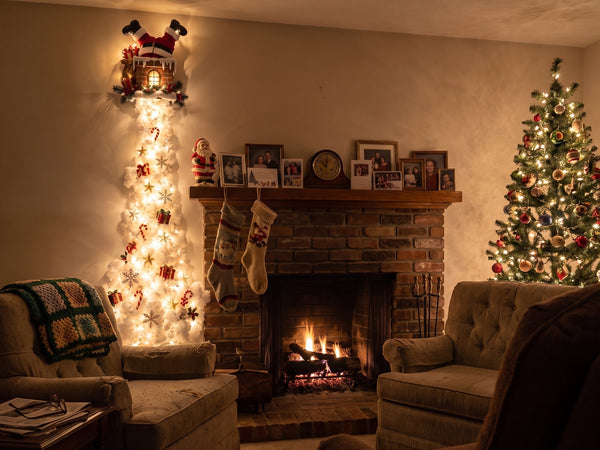 Customer photo of the chimney design above a fireplace in an older family home